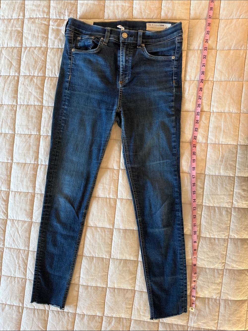 rag & bone/JEAN High Waist Skinny Ankle Jeans (Mad River